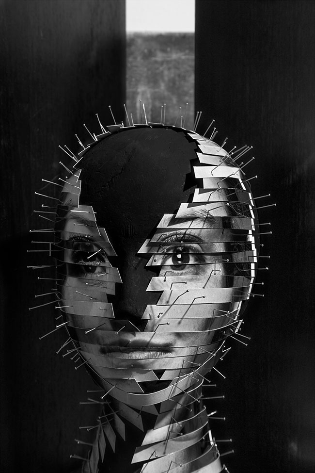 Collage con retratos